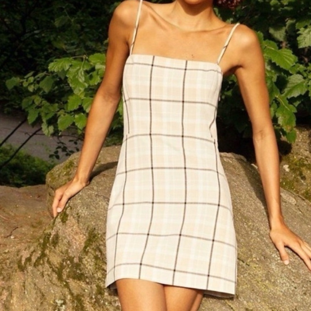 ARITZIA Wilfred New Classic Plaid Mini Dress Size 4 Summer